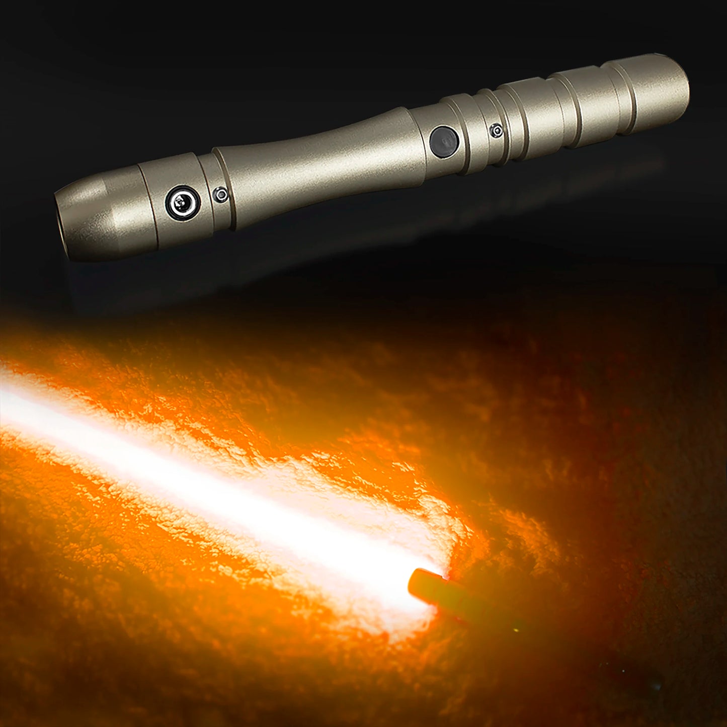 PHS Lightsaber 8-14 Old Boy Birthday Gift,USB Charge,4 Modes & Loud Sounds,Toy for Kids,Adults Xmas(97cm-Golden Hilt)