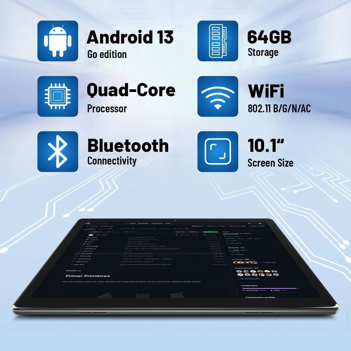 2025 New MB1001 Tablets 10.1 Inch 1080P HD Display