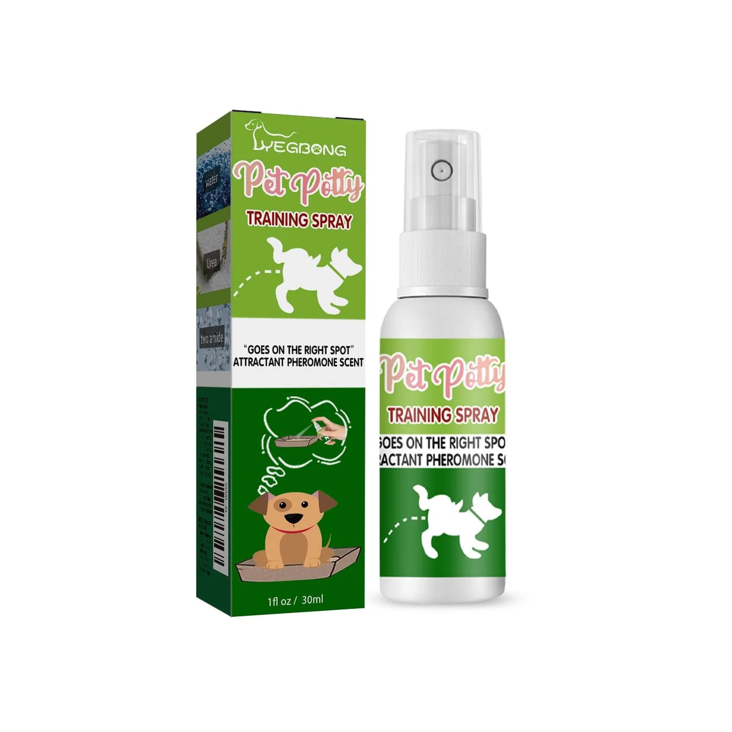Yegbong 30ml Pet Toilet Training Spray Dog Poops Cat Pee Positioning Defecation Scent Stool Location Pet Potty Training Spray