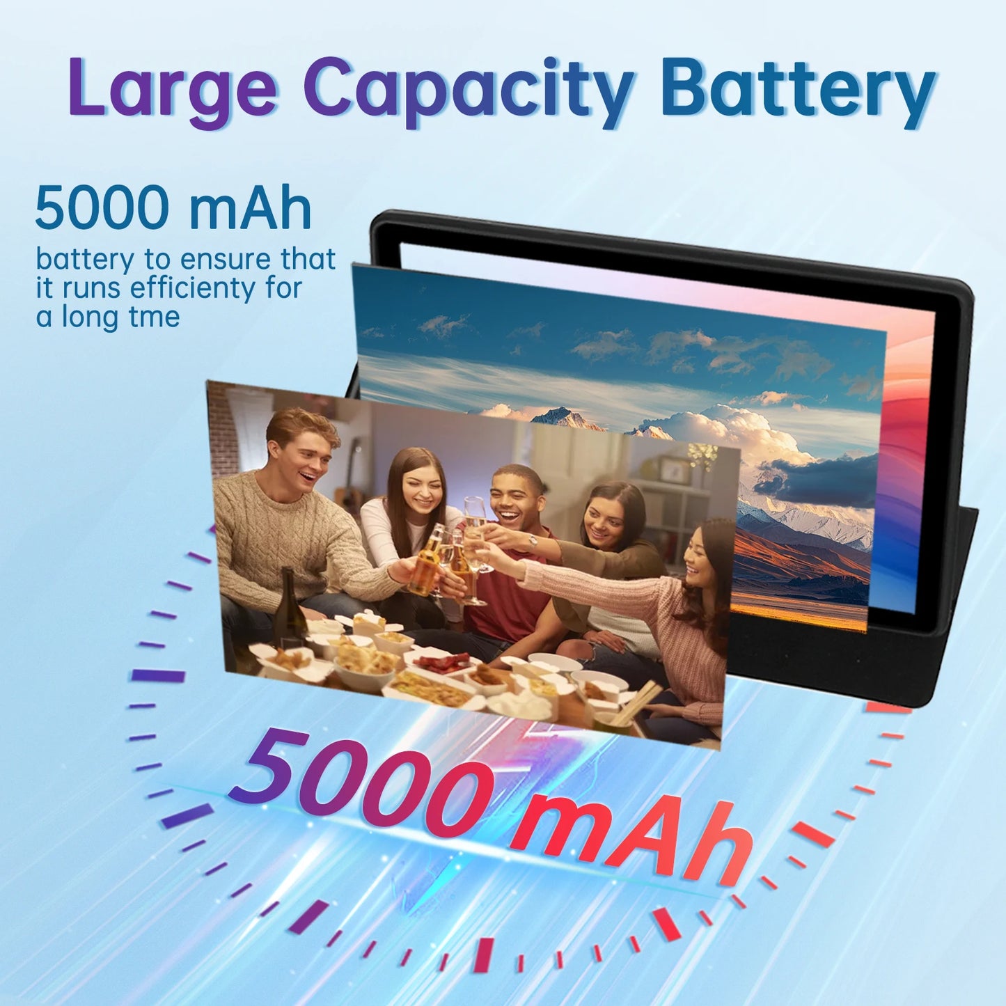 C108 10.1 Inch Android 14 Tablet Octa-Core 16GB plus 128GB Wireless Keyboard Headphones Stylus Pen Bag Included