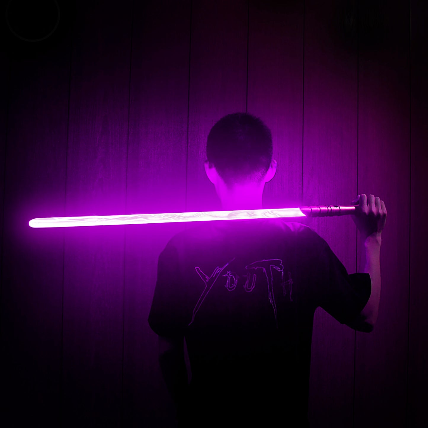 PHS Lightsaber 8-14 Old Boy Birthday Gift,USB Charge,4 Modes & Loud Sounds,Toy for Kids,Adults Xmas(97cm-Golden Hilt)