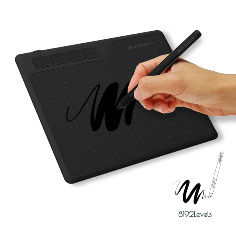 GAOMON S620 6.5x4 Inches Digital Pen Tablet For Drawing Design Android Phone Windows Mac OS System Compatible Graphics Tablet