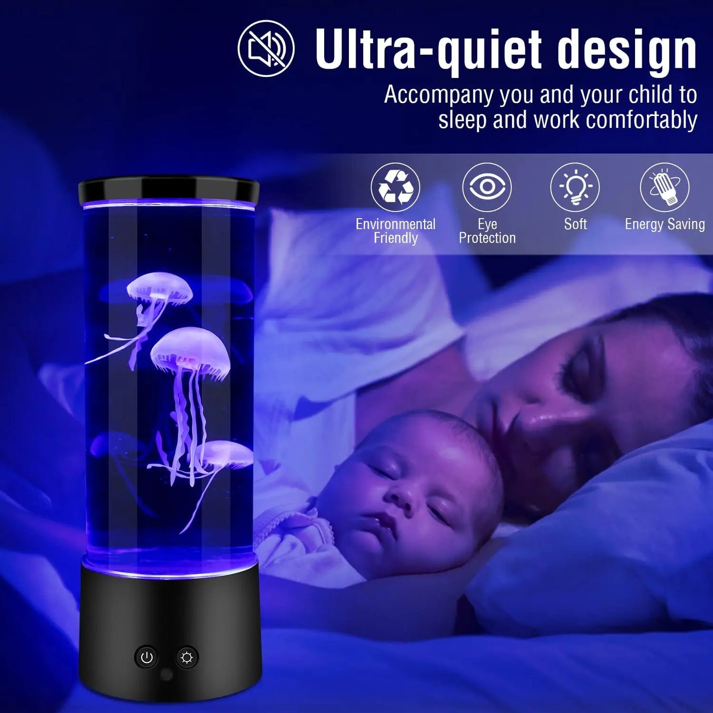 (Fba Warehouse) 16 Color Changing Jellyfish Lamp Night Light