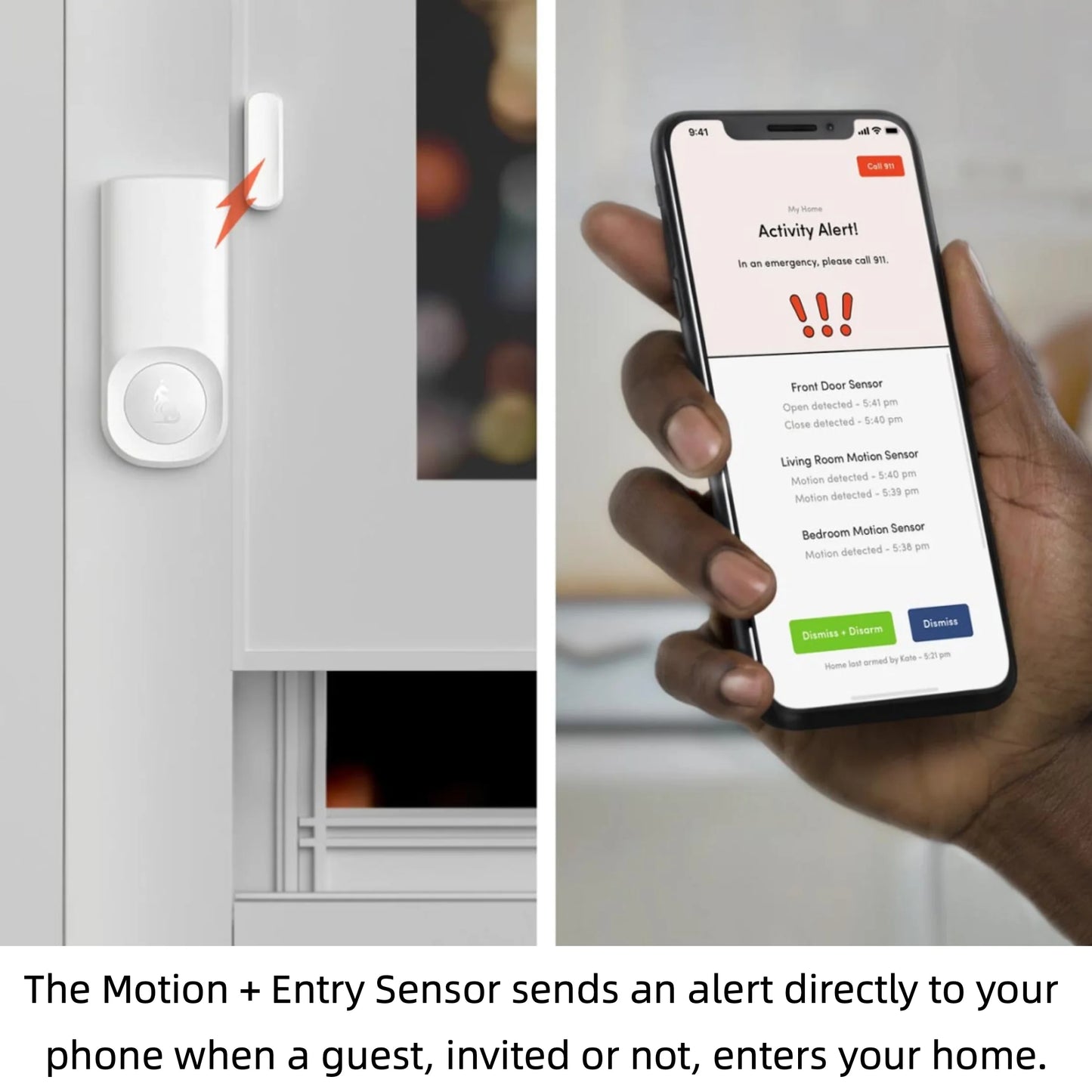 7 Ps Wifi Smart Home Alarm Kit with Water Leak and Motion Alerts