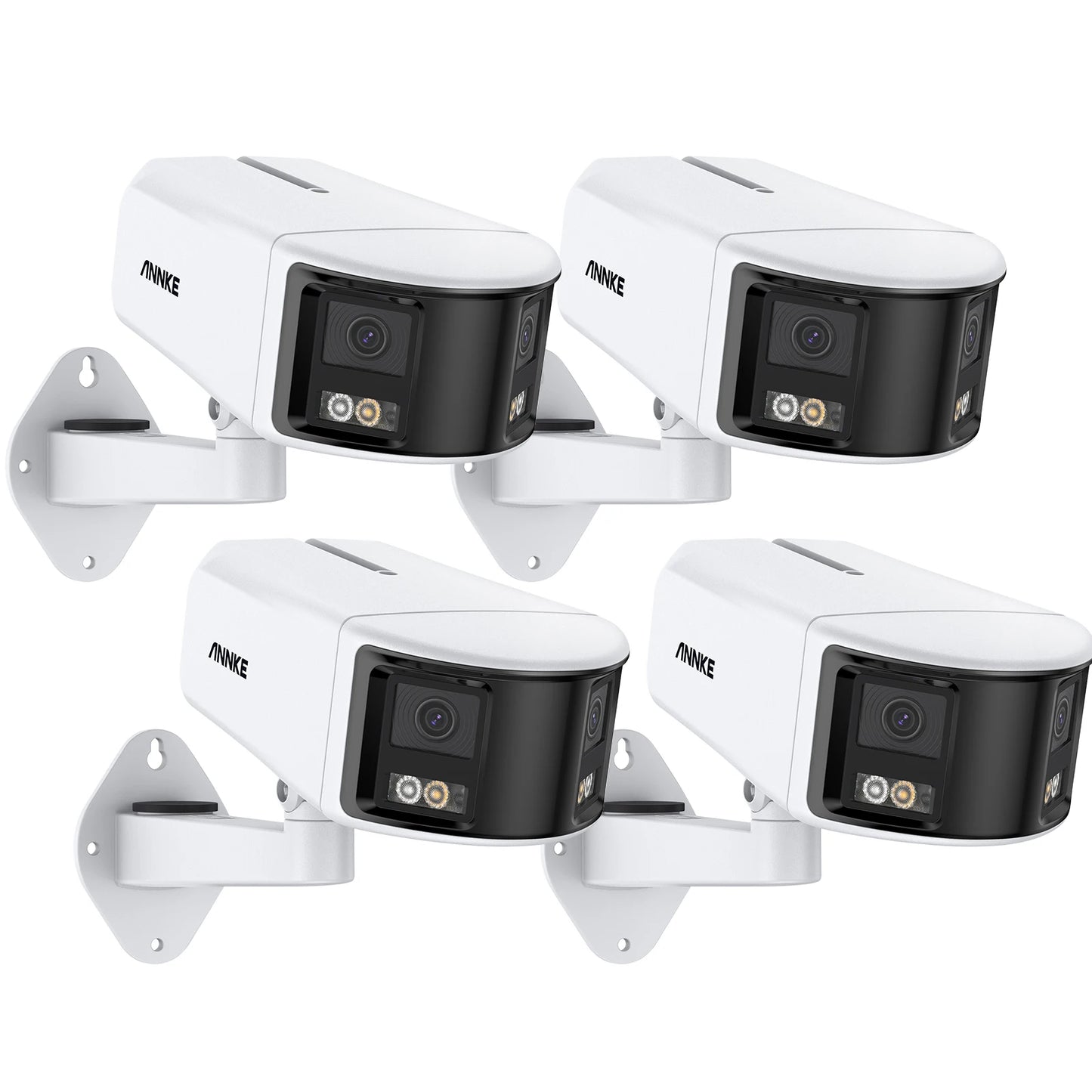 ANNKE Smart Home 180° 8MP DUO POE Dual Lens Wide View Outdoor Video POE Camera,4K AI Human Detect,8MP Security CCTV Camera