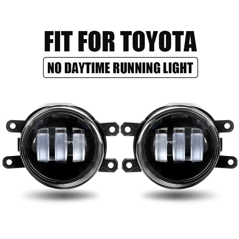 3 inch LED Fog Light 30W 6000K White Flat Driving Beam Off Road Driving Lamp For Toyota 4Runner Avalon Camry Corolla Highlander