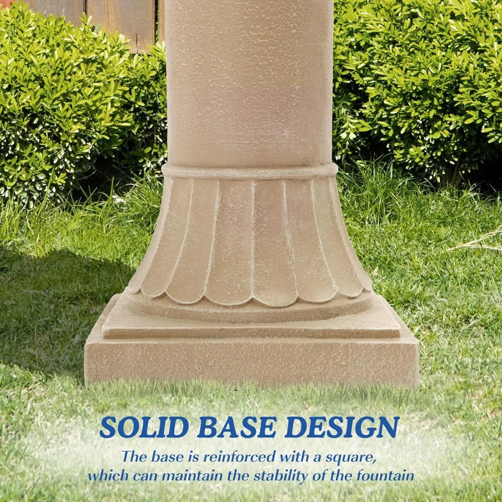 Outdoor Resin Cascading Water Fountain