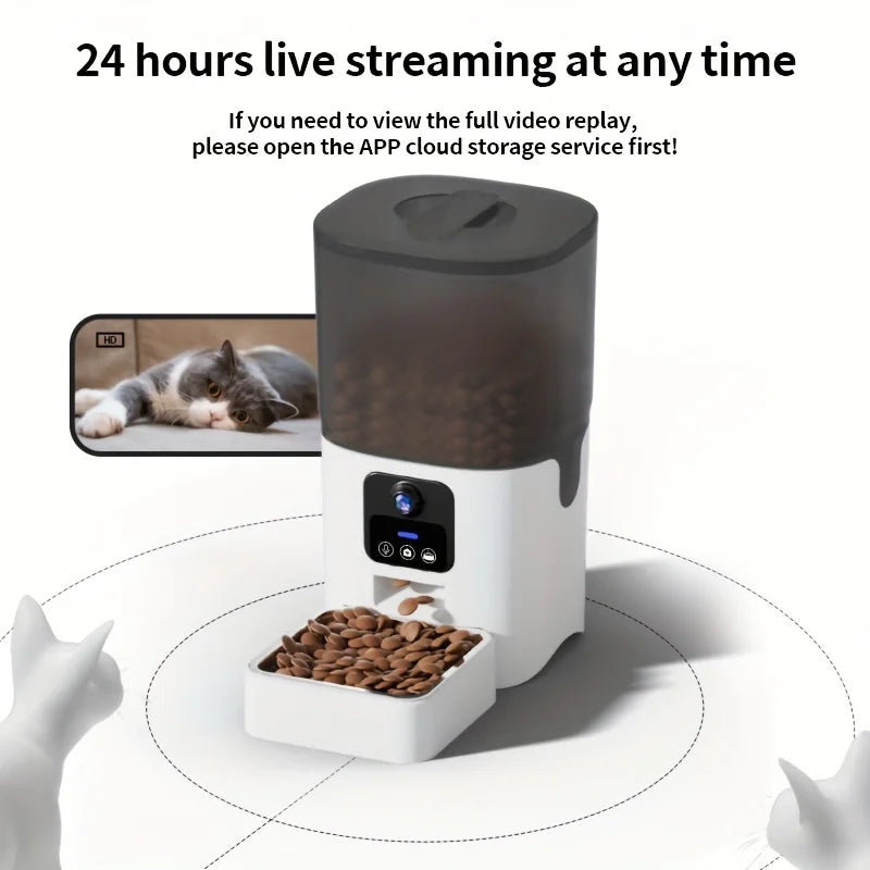 PAPIFEED Cat Automatic Feeder 6L Wifi Timed Pet Dispenser