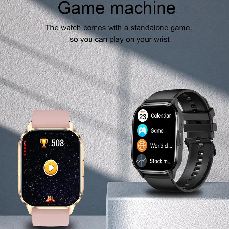 2024 Latest Men's and Women's Electronic Watches 5.3 Bluetooth Call Sports Fitness Heart Rate Monitoring Function Couple Watch