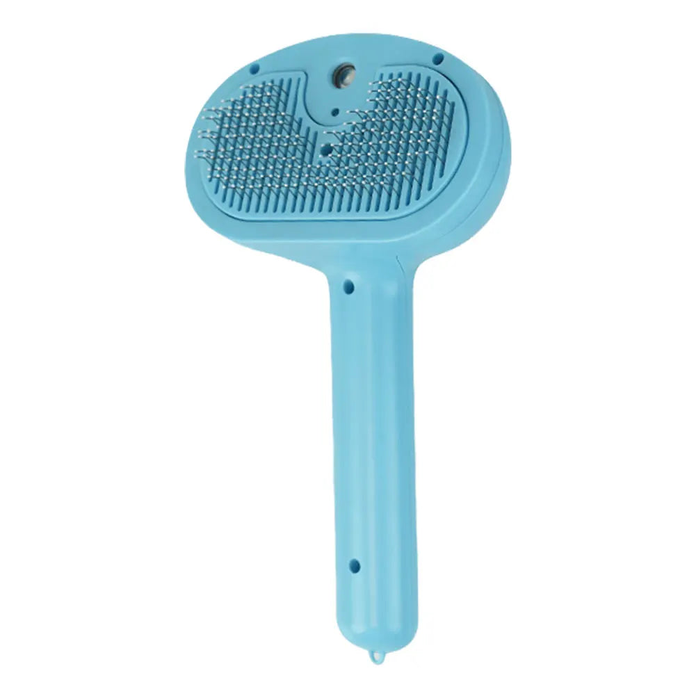 Cat Grooming Brush with Release Button Massage Grooming Brush Rechargeable Spray for Dogs and Cats