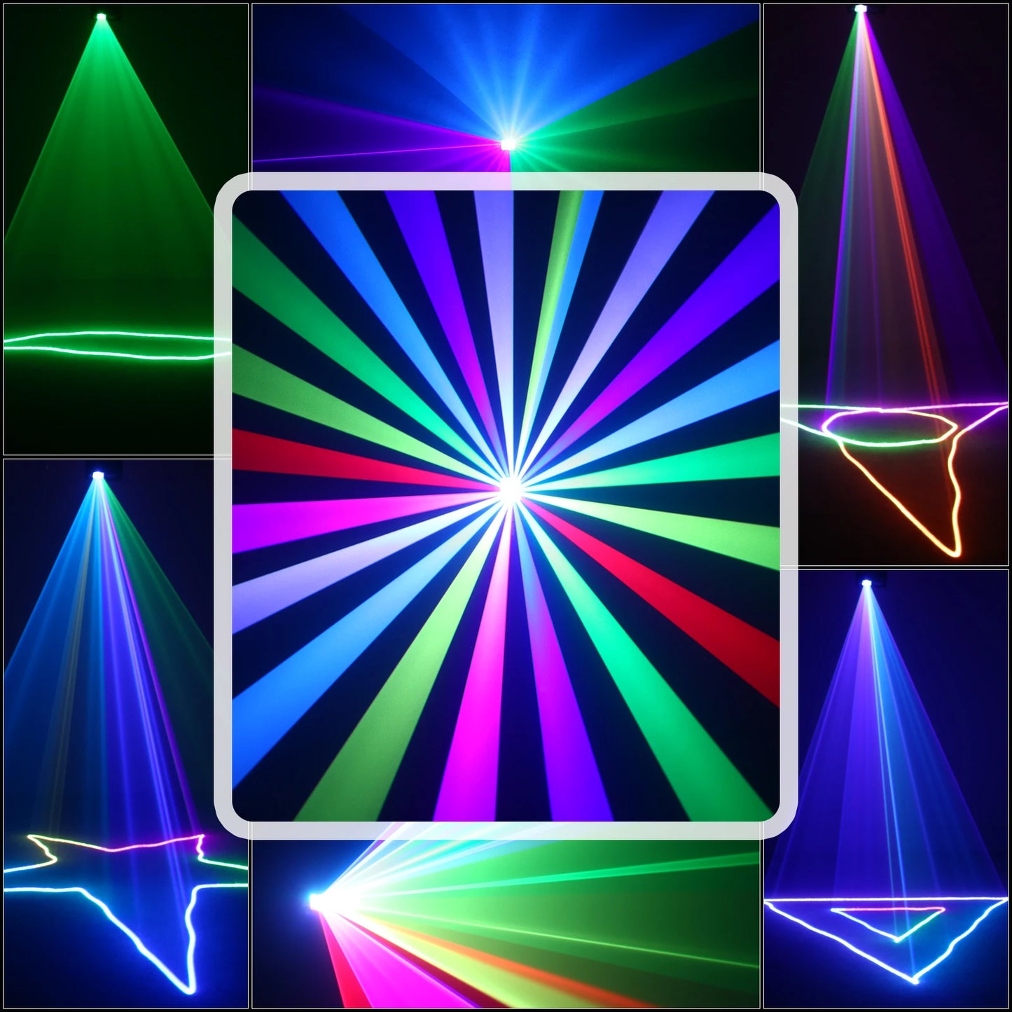 Datewink LED Stage Lights RGB Scanner Beam Projector Stage Lighting Effect DJ Disco Light DMX512 For Wedding Birthday Party Show