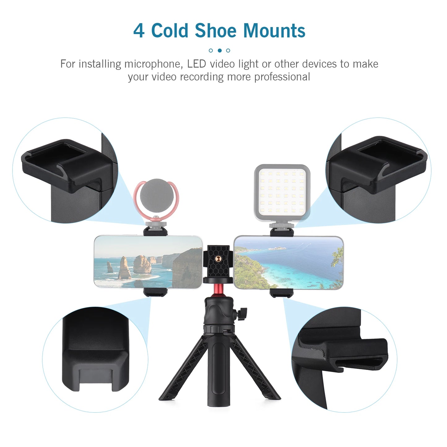 Andoer Smartphone Video Kit Including Universal Phone Tripod