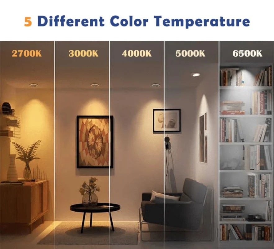 ETL Listed 50ft/15m COB LED Strip Lights 6500K White with RF Remote for Bedroom Cabinet Home Indoor(Power supply included)