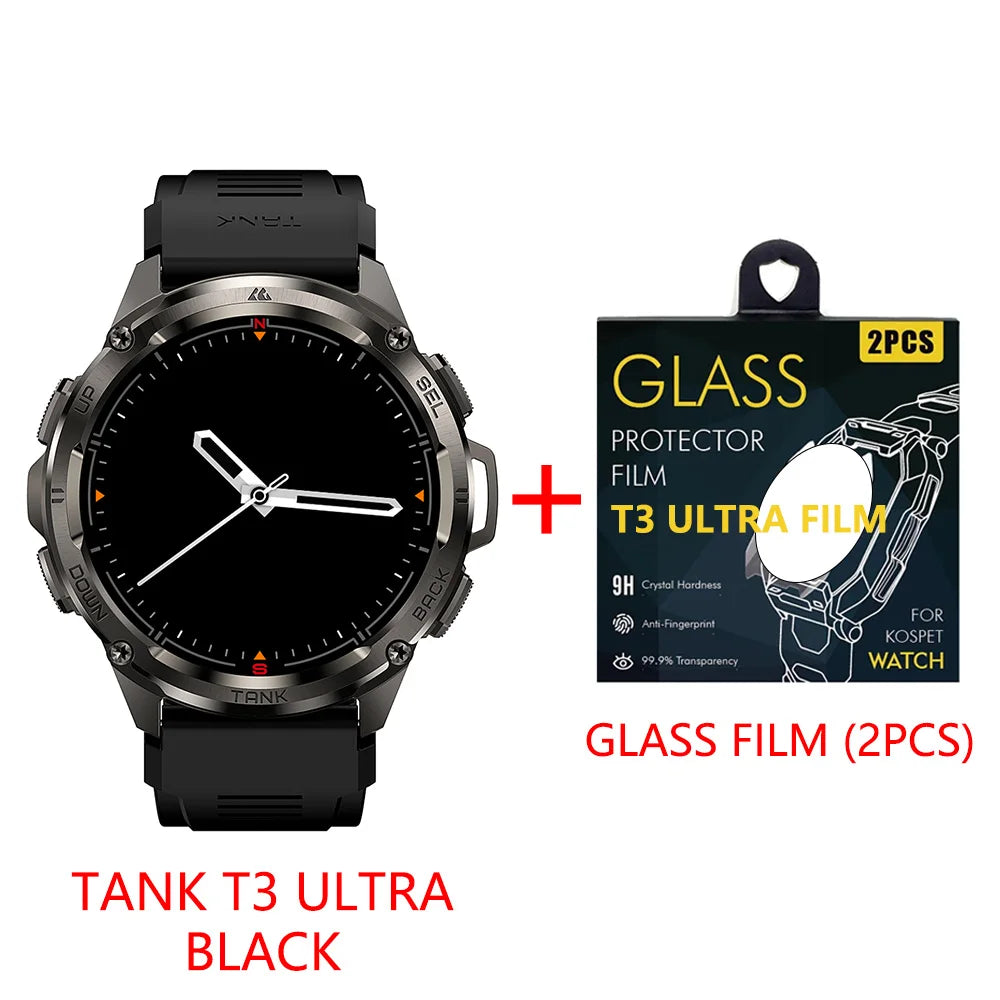 2025 NEW KOSPET TANK T3 Ultra GPS Smart Watches Waterproof