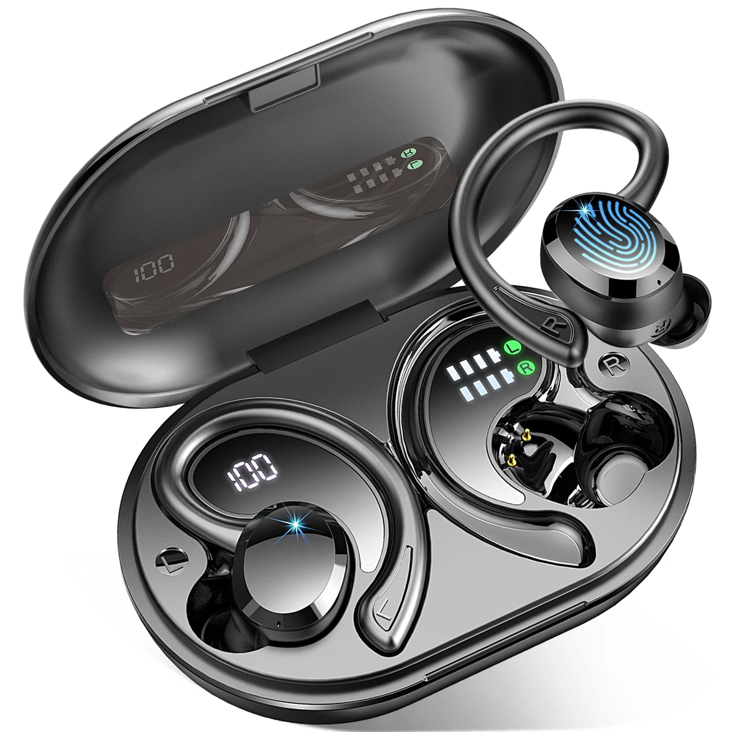 Wireless Noise Cancelling Sports Earbuds