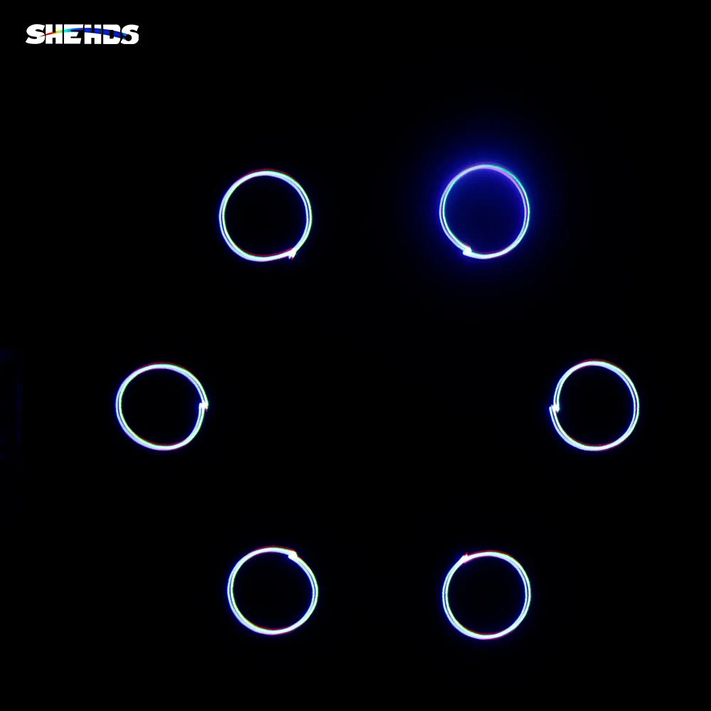 SHEHDS Waterproof 3W RGB Pattern Animation Par Light IP65 Outdoor Lamp for DJ Concert