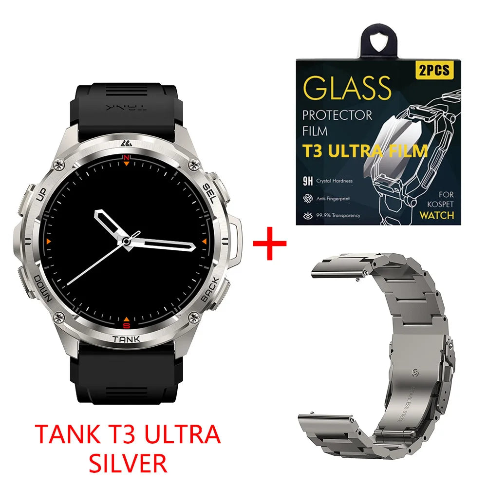 2025 NEW KOSPET TANK T3 Ultra GPS Smart Watches Waterproof