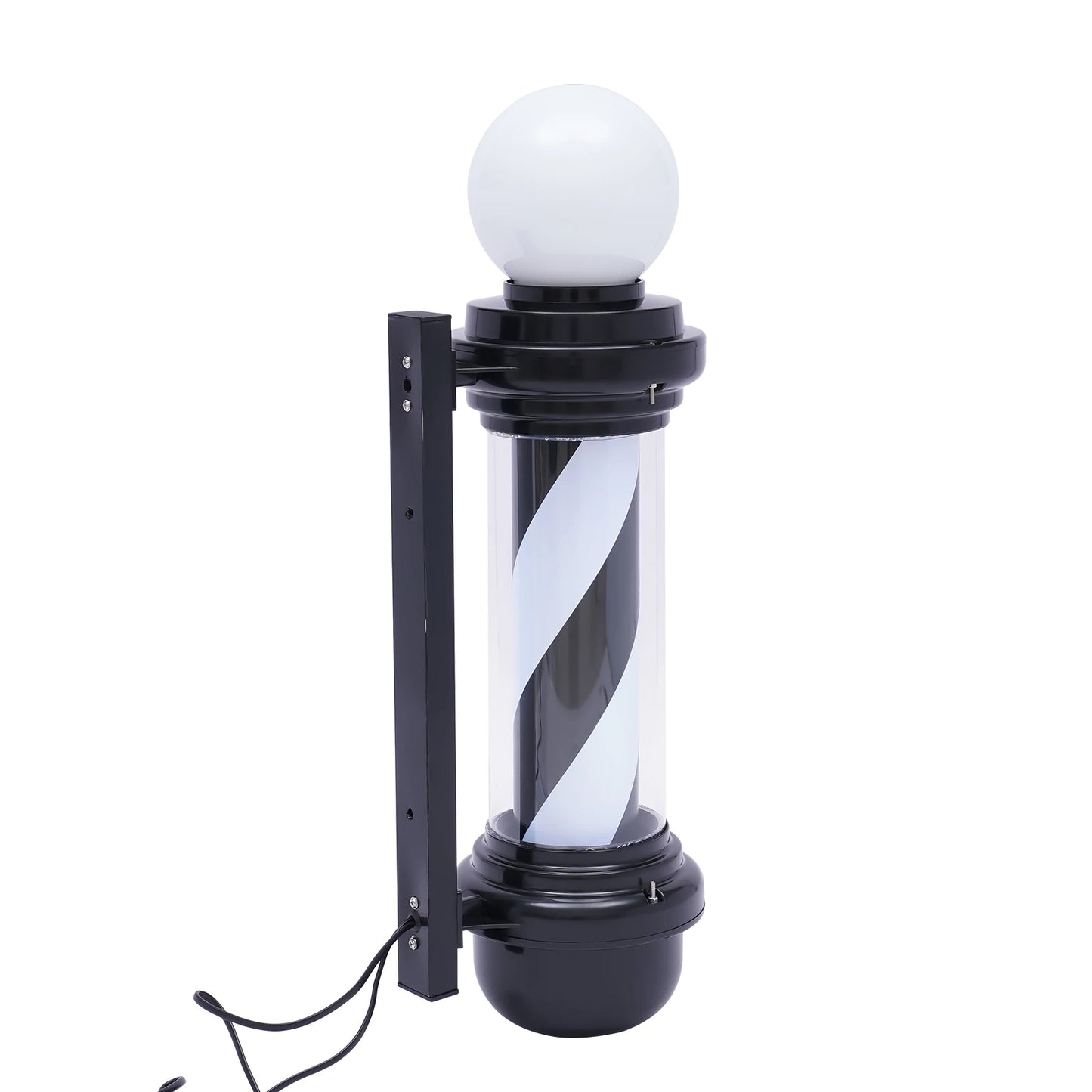 Barbershop Rotating Pole Led Light Hair Salon Stripes With Hanging Bracket Outdoor Sign Light Rainproof Waterproof Save Energy