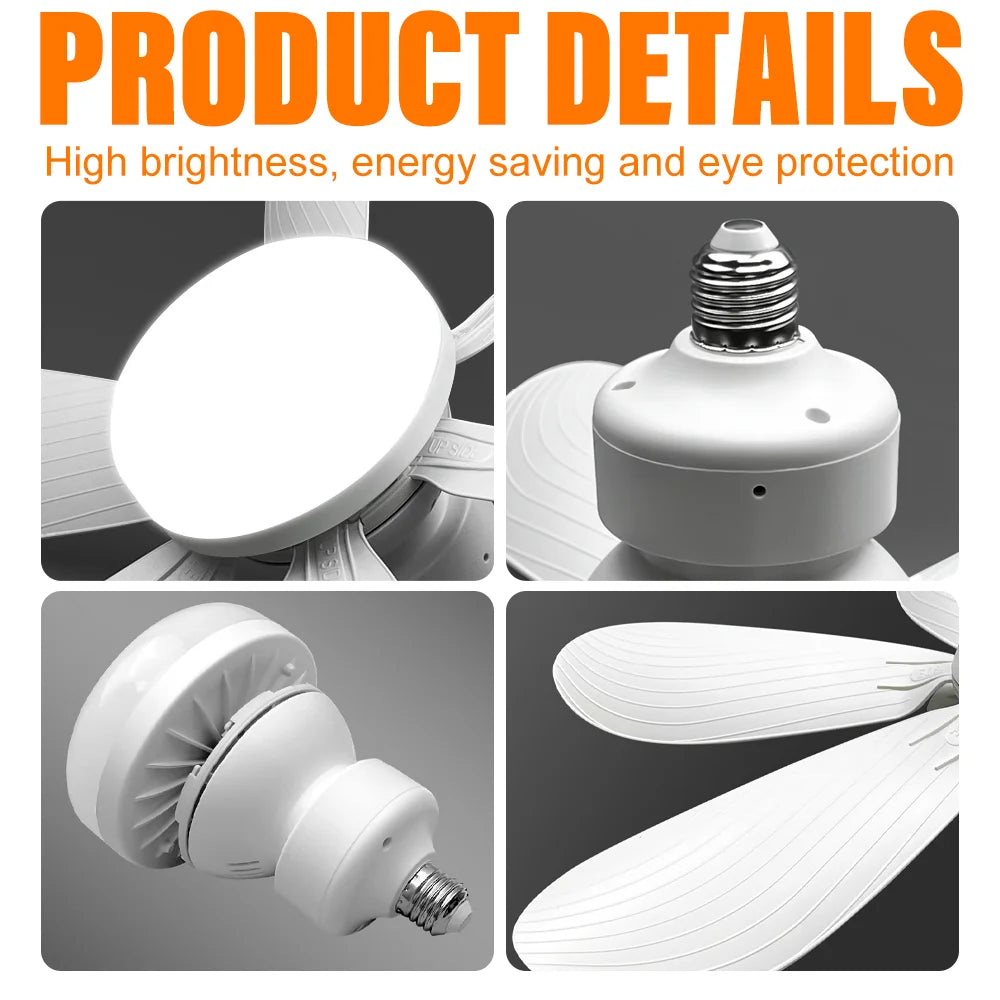 40W E27 LED Ceiling Fan Light with Remote Control Dimming Hanging Adjustable Wind Speed Fan Lamps for Living Room Study Home