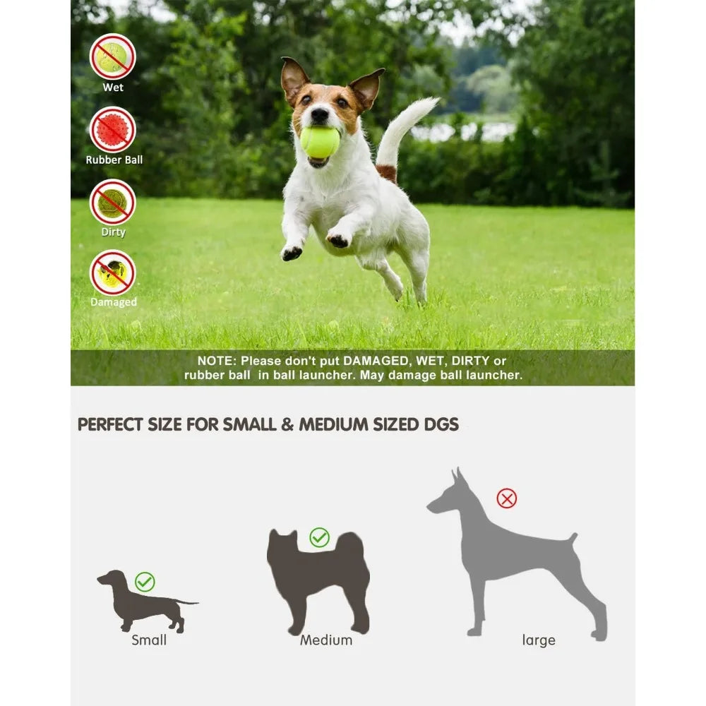 Ball Launcher For Dogs With 12 Tennis Ball, Ball Launcher, Dog Toys