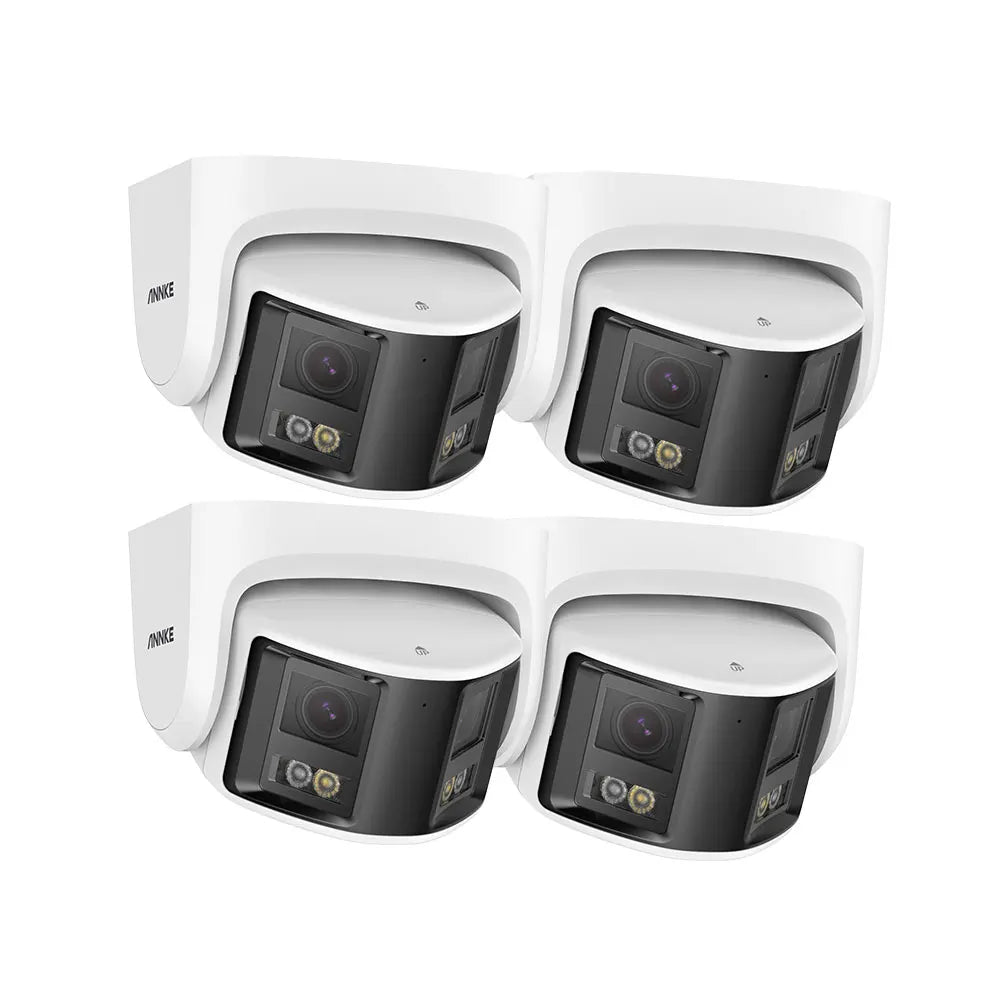 ANNKE Smart Home 180° 8MP DUO POE Dual Lens Wide View Outdoor Video POE Camera,4K AI Human Detect,8MP Security CCTV Camera