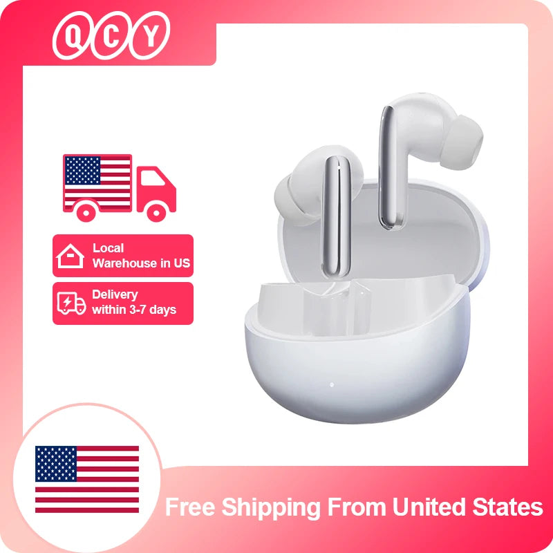 QCY MeloBuds Pro ANC Wireless Bluetooth Earphones 46dB Hybrid ANC Hi-Res LDAC Bluetooth 5.3 Earbuds 6 Mic 34H Playtime