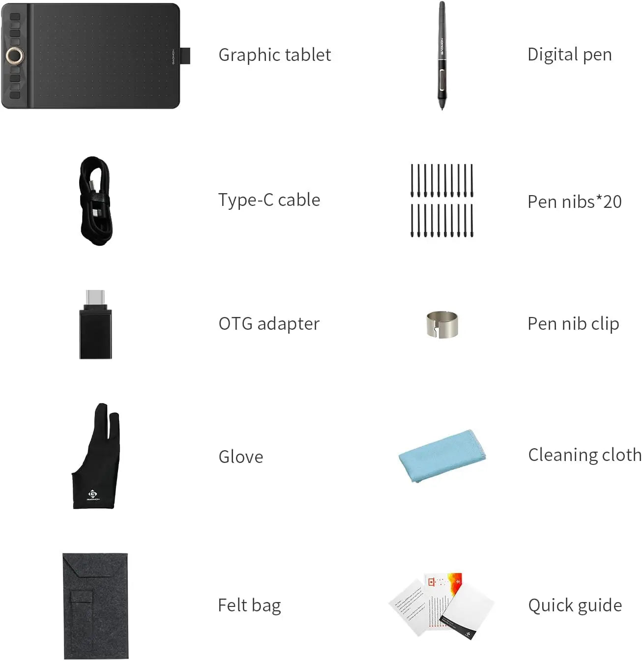 GAOMON WH851 Wireless Graphics Tablet Bluetooth 5.0 Connection 16K Levels Pen Pressure 8x5 Inch Drawing Tablet Android Supported