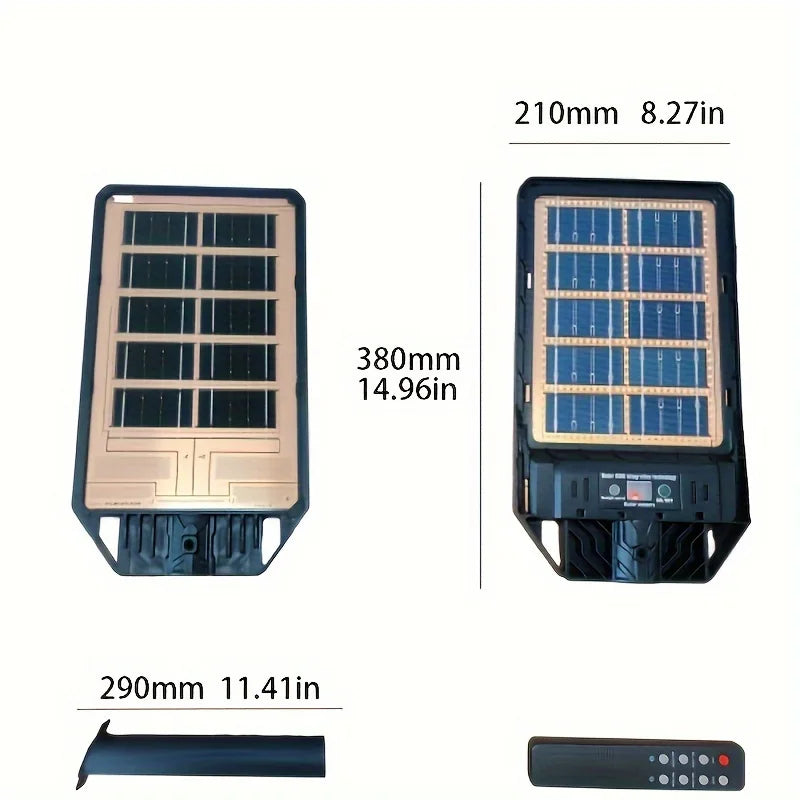 Solar Street Lights Outdoor - Solar Lights Outdoor Waterproof Motion Sensor, Solar Parking Lot Lights Commercial Dusk to Dawn
