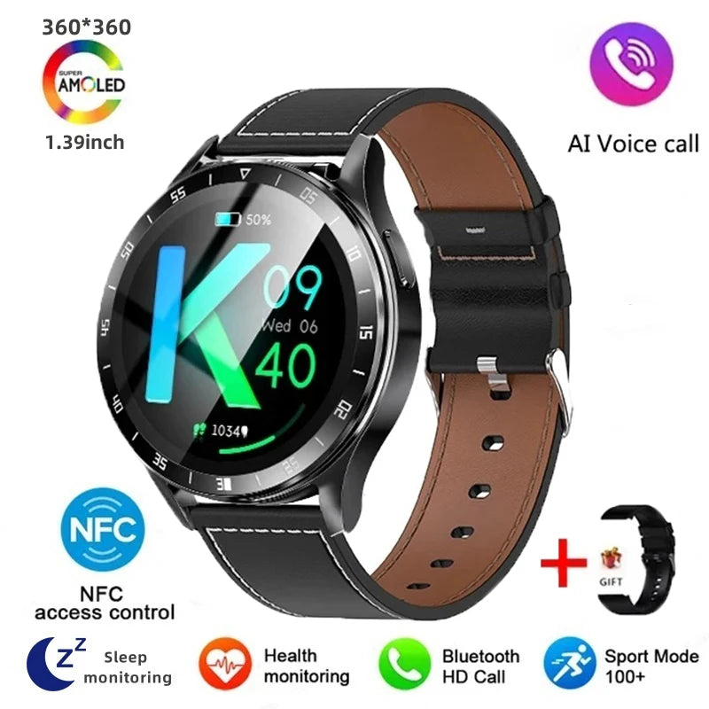 2024 New Bluetooth Call Smart Watch High End Men's Multi Sport Mode NFC IP67 Waterproof Fitness Women's Electronic Watch