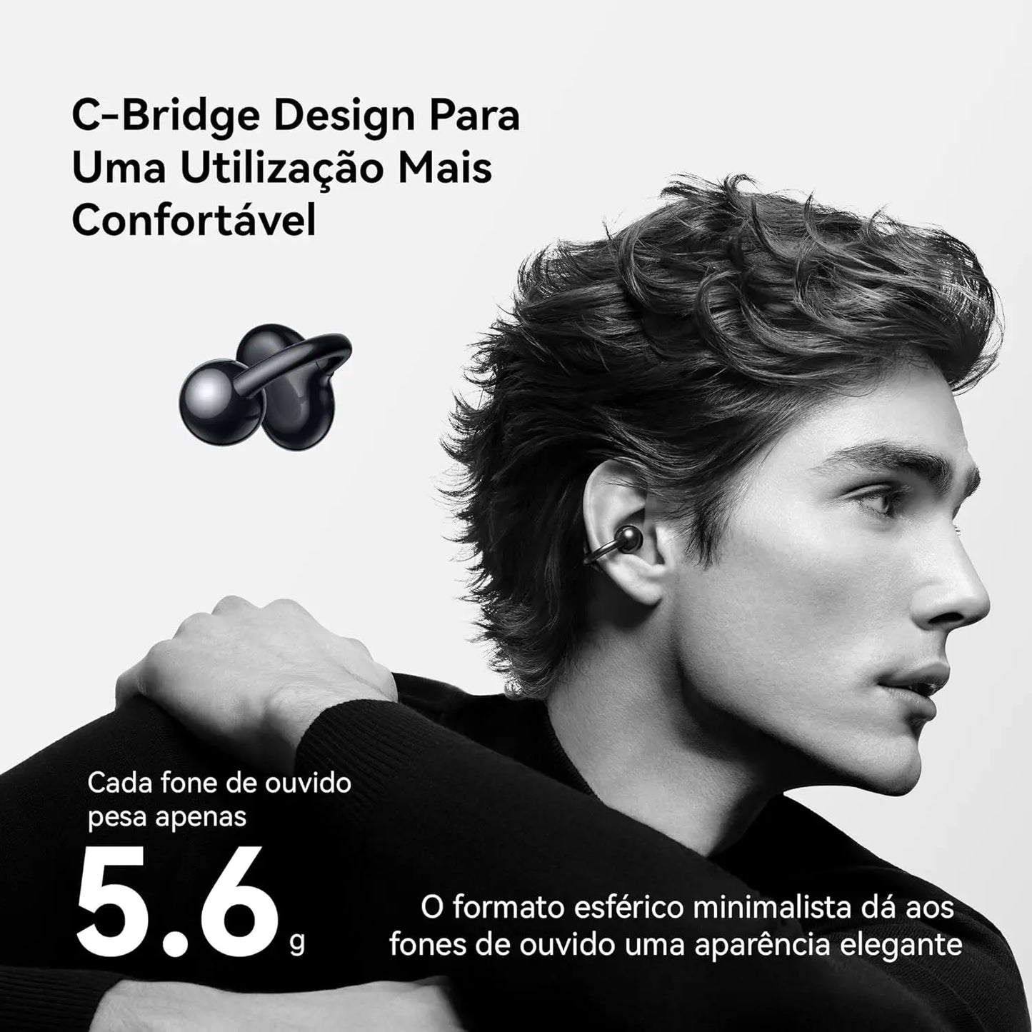 Open Ear Bluetooth Wireless Earbuds with AI Sound