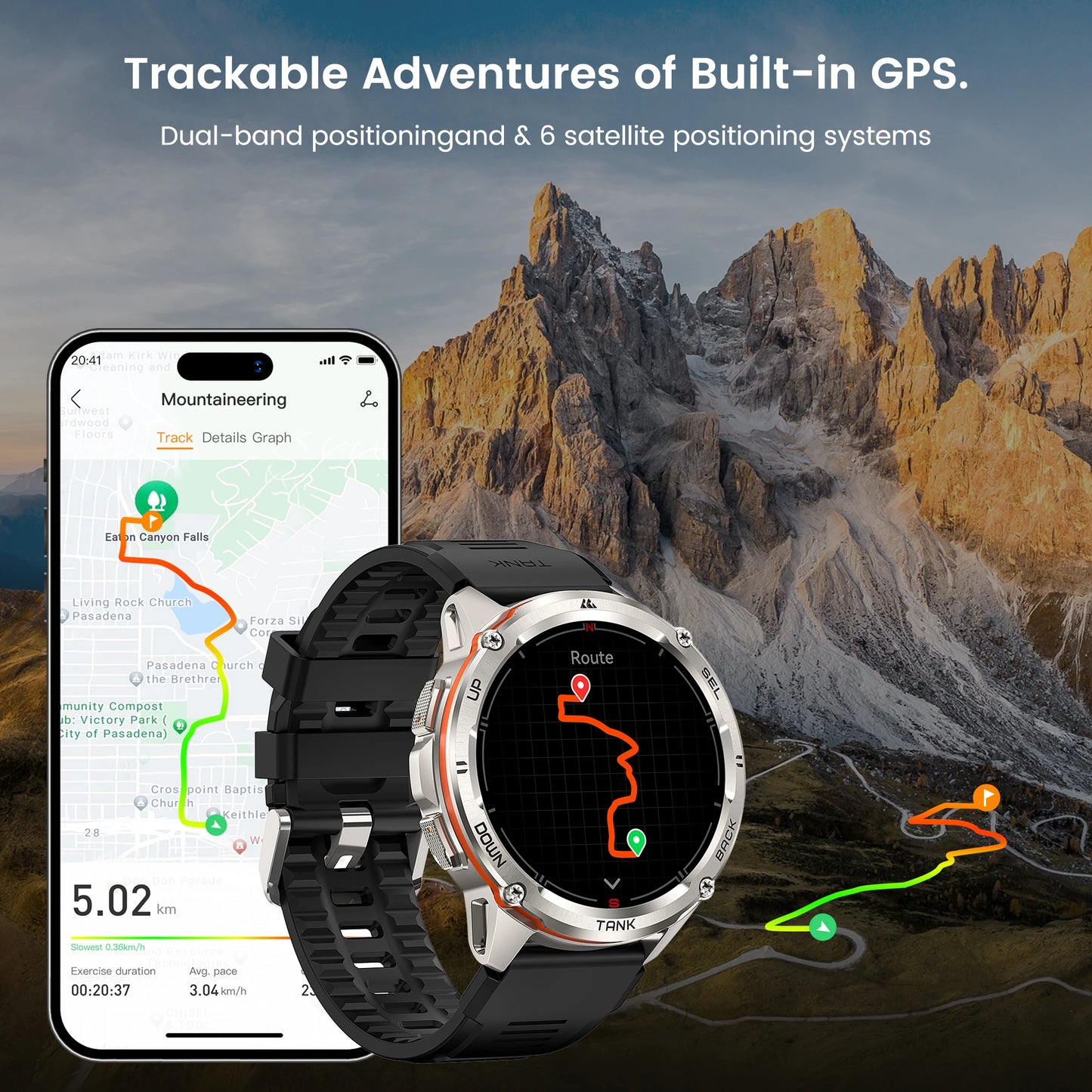 2025 NEW KOSPET TANK T3 Ultra GPS Smart Watches Waterproof