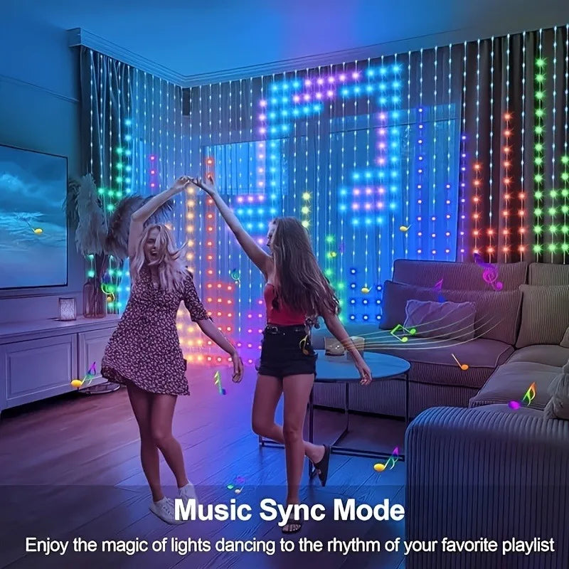 window curtain lights for bedroom fairy lights curtain lights Smart LED Curtain Light give a present