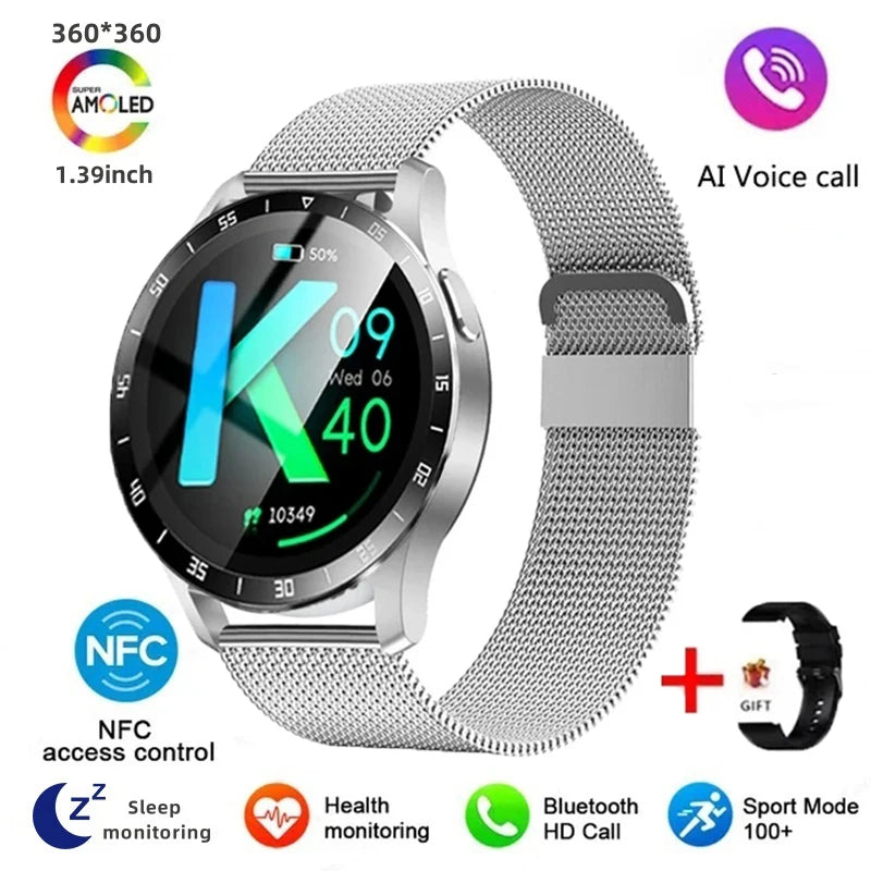 2024 New Bluetooth Call Smart Watch High End Men's Multi Sport Mode NFC IP67 Waterproof Fitness Women's Electronic Watch
