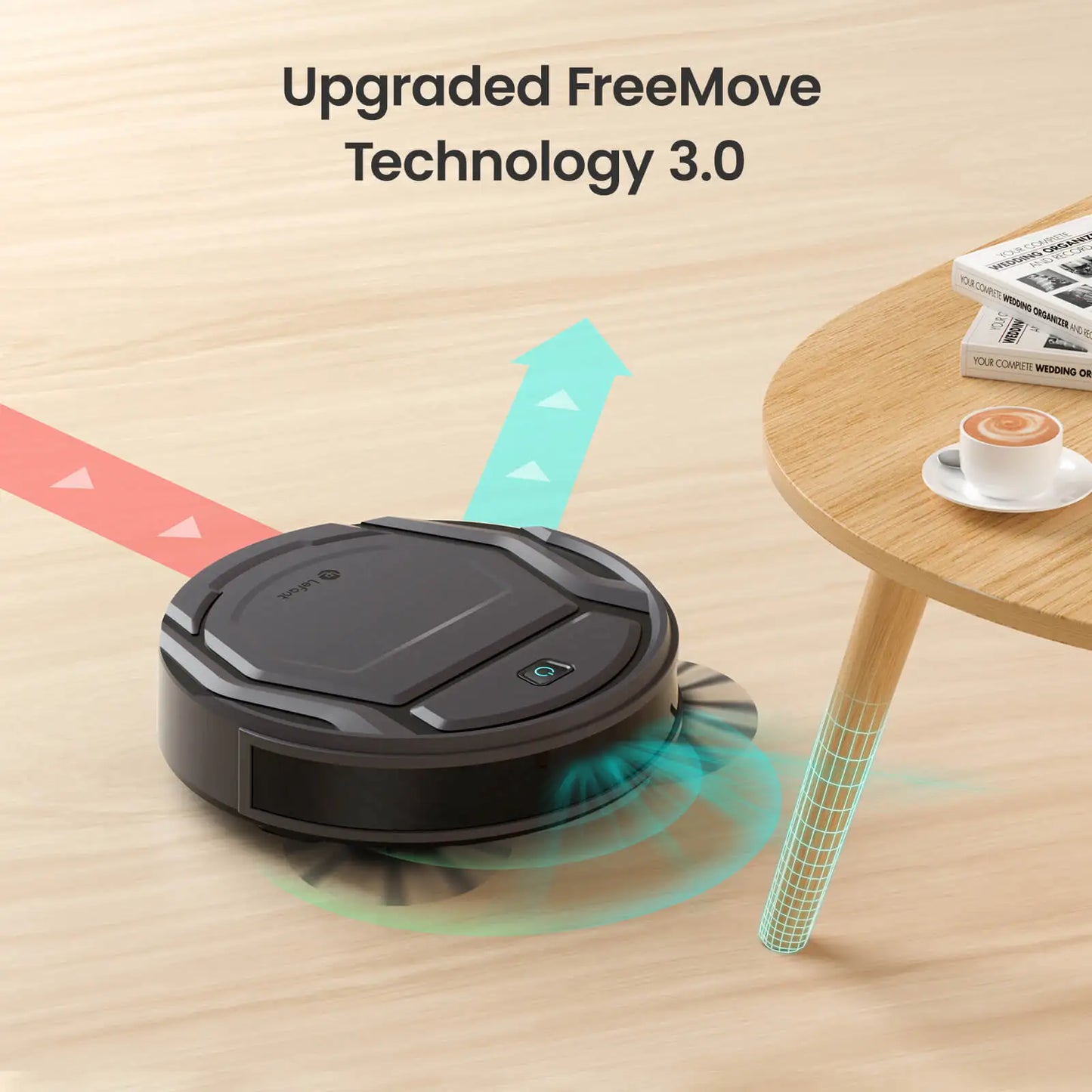 Lefant M210Pro Robot Vacuum Cleaner Suck and Sweep 2-in-1 Mini App/Google/Alexa Control 6 Cleaning Modes for Pet Hair Hard Floor