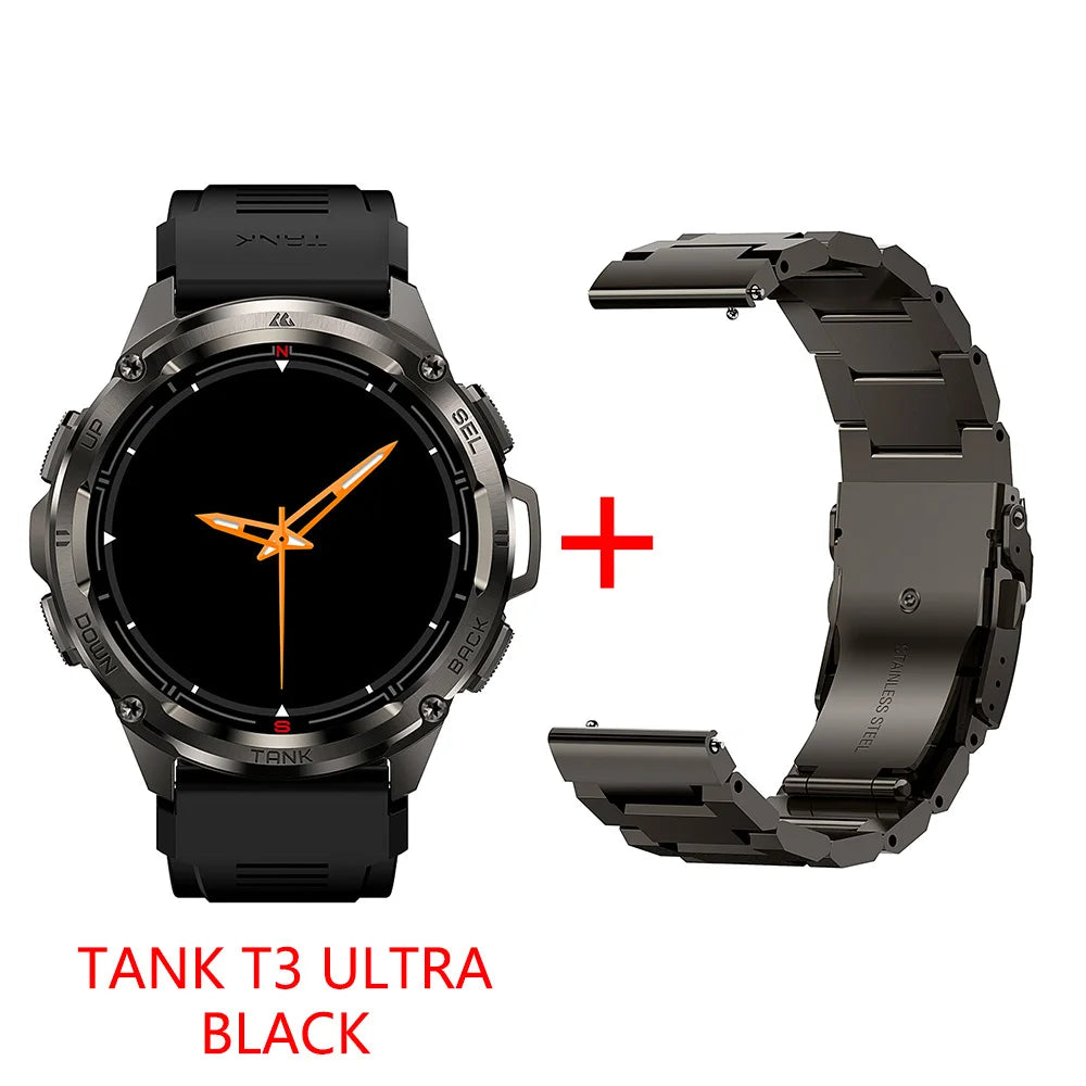 2025 NEW KOSPET TANK T3 Ultra GPS Smart Watches Waterproof