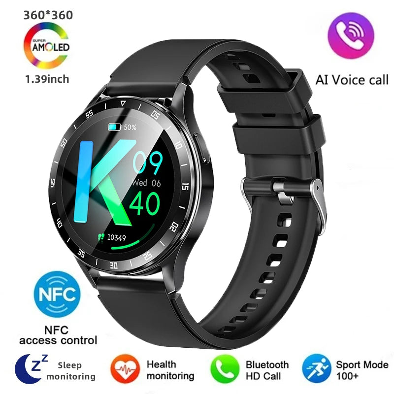 2024 New Bluetooth Call Smart Watch High End Men's Multi Sport Mode NFC IP67 Waterproof Fitness Women's Electronic Watch