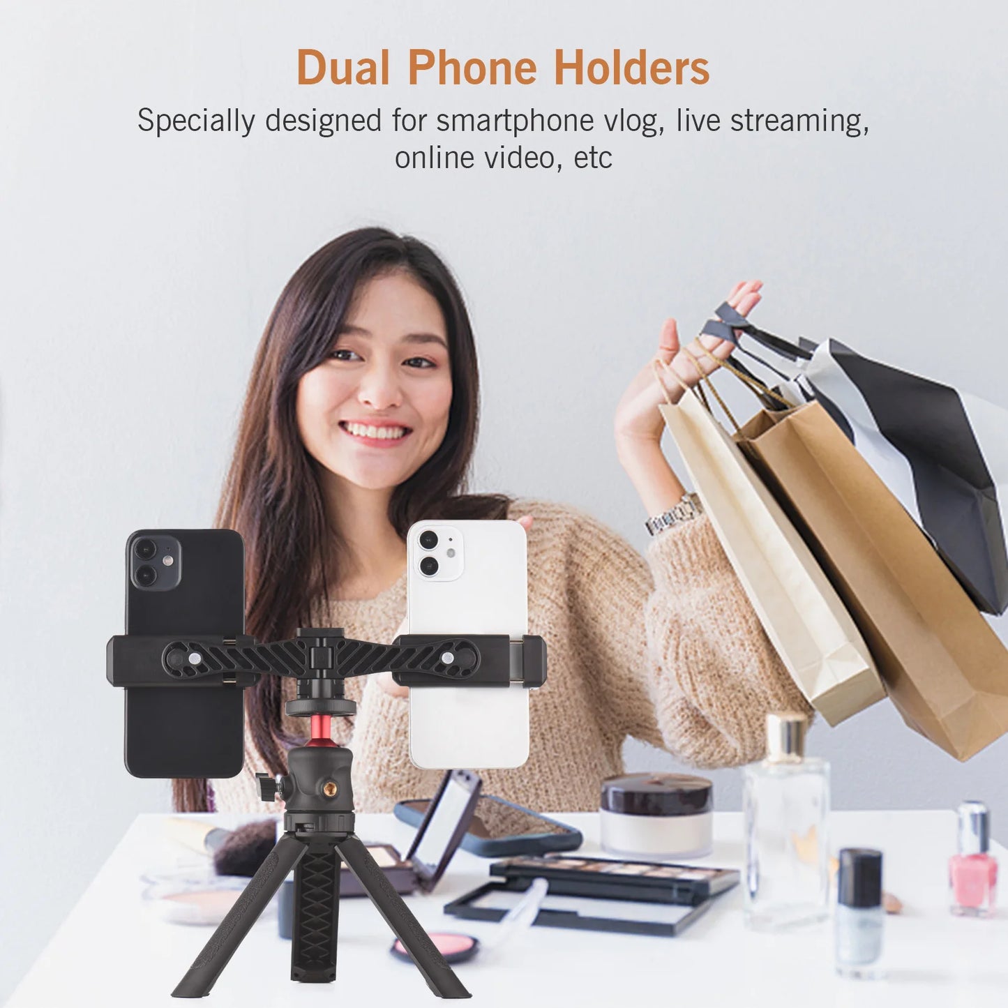 Andoer Smartphone Video Kit Including Universal Phone Tripod