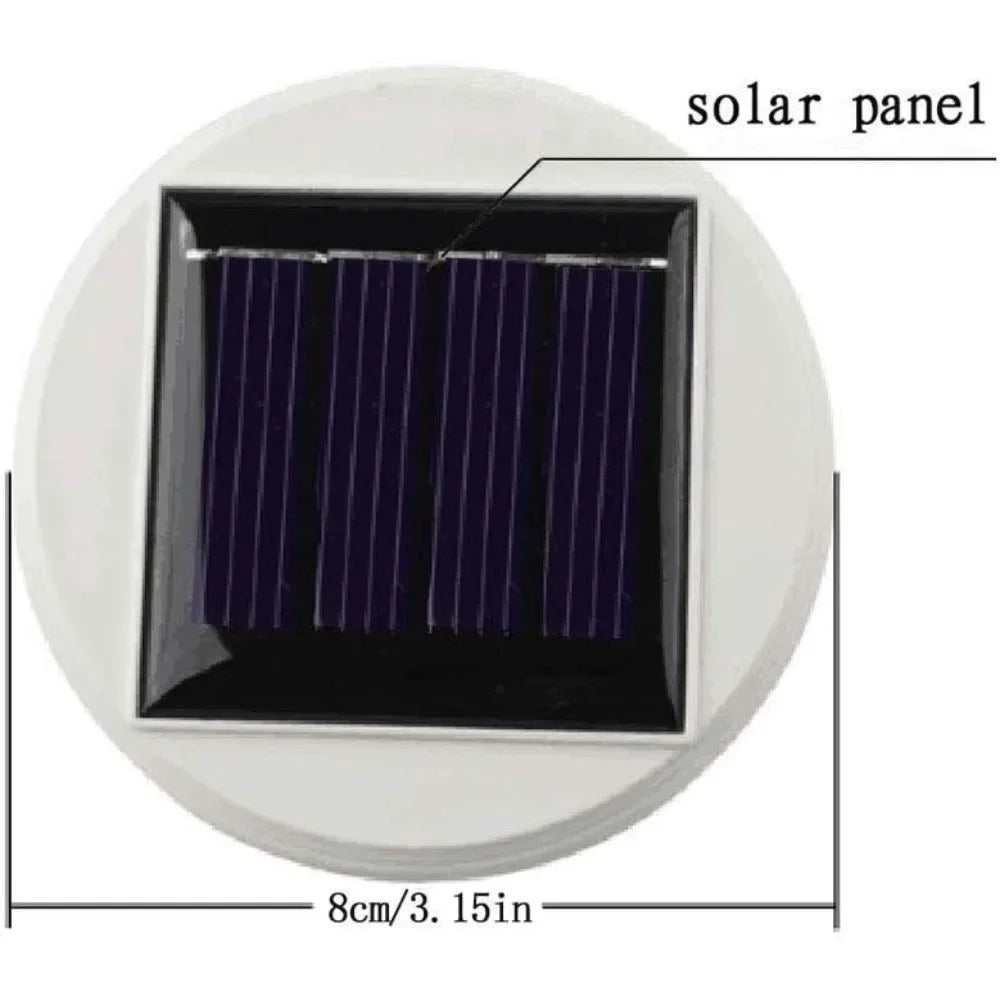 Color changing solar glass mosaic ball LED courtyard light, rechargeable outdoor waterproof solar night light