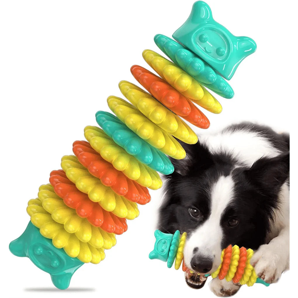 Dog Chew Toys for Aggressive Chewers, Durable Dog Toys for Large Medium Small Breed Dogs, Rubber Indestructible Dog Teething Toy