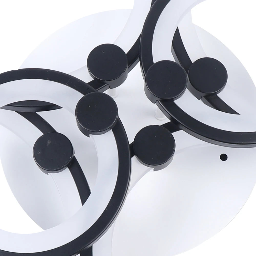 Modern 6 Head Acrylic Ceiling Light Dining Room LED Pendant Lamp Fixture+Remote