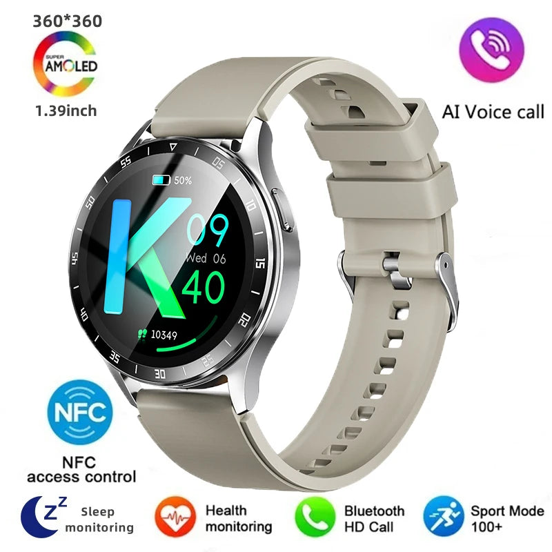 2024 New Bluetooth Call Smart Watch High End Men's Multi Sport Mode NFC IP67 Waterproof Fitness Women's Electronic Watch