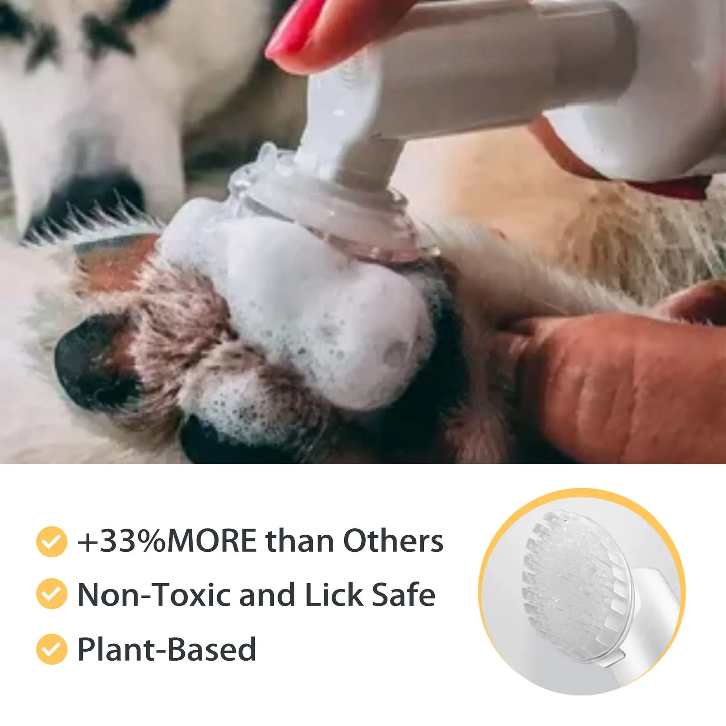 Yegbong Pet Paw Cleaner, Dog Cat Paw Deep Cleansing Foot Pad Care Agent