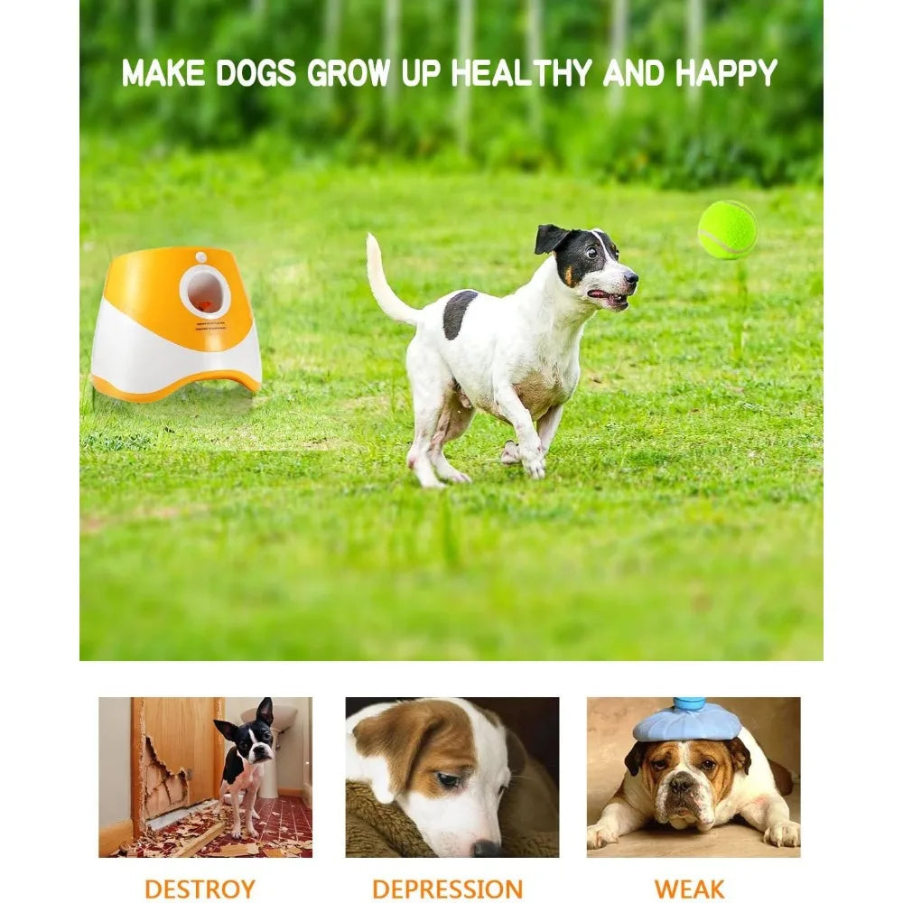 Ball Launcher For Dogs With 12 Tennis Ball, Ball Launcher, Dog Toys