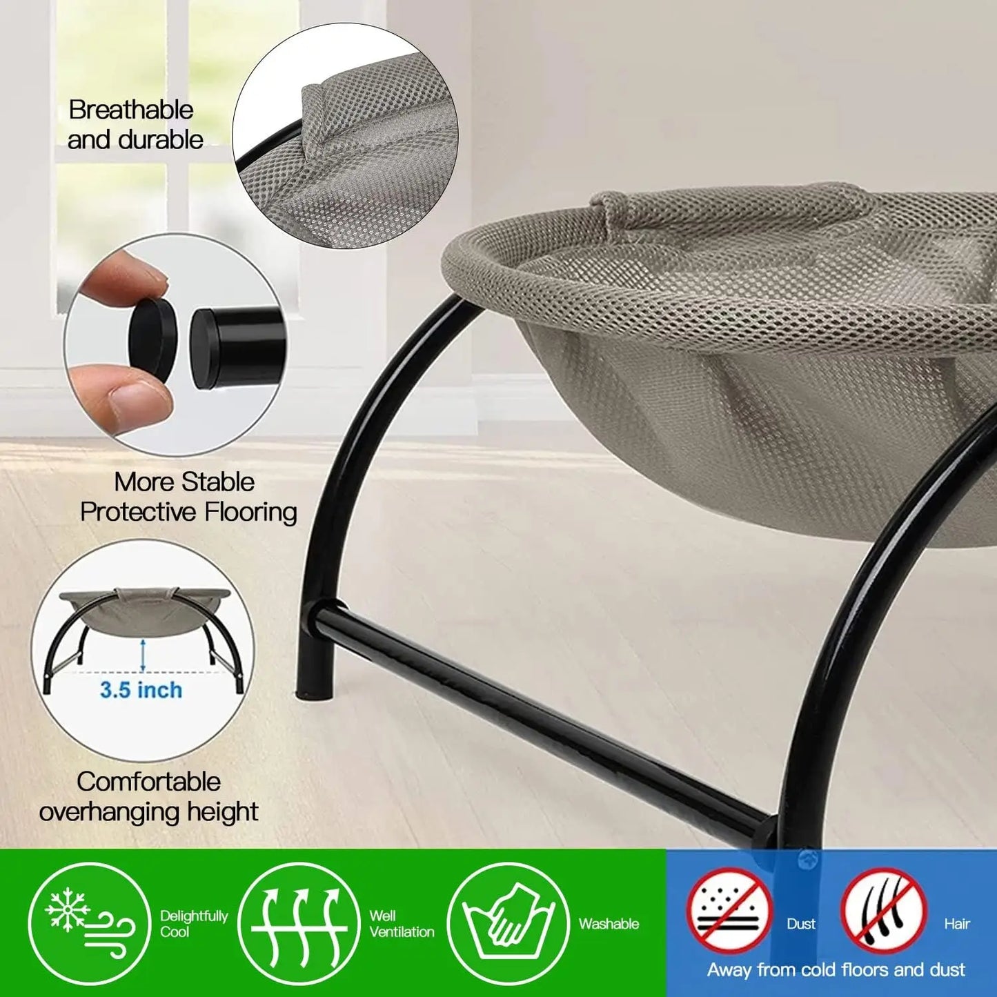 Cat Bed Pet Hammock Bed Washable Comfortable Sofa Bed