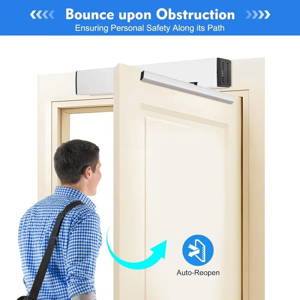 Automatic Swing Door Opener Closer 110-220V Electric Swing Gate Home Commercial Electric Automatic Swing Door Opener for Hotel