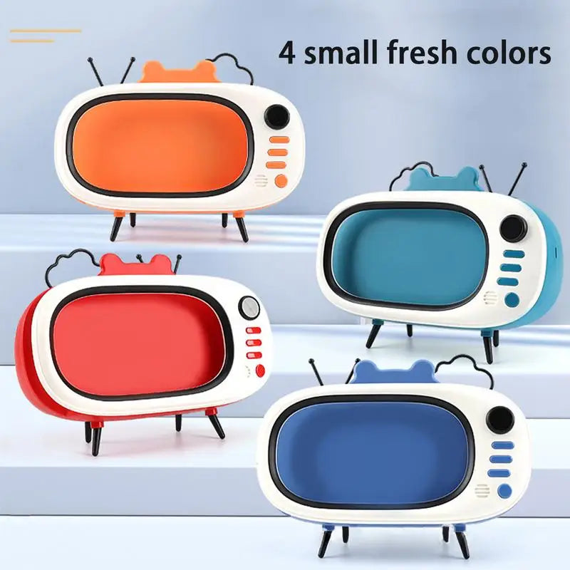 Creative Mobile Phone Holder TV Night Light Universal Phone Stand Retro TV Mobile Phone Holder Under 6.5 Inch