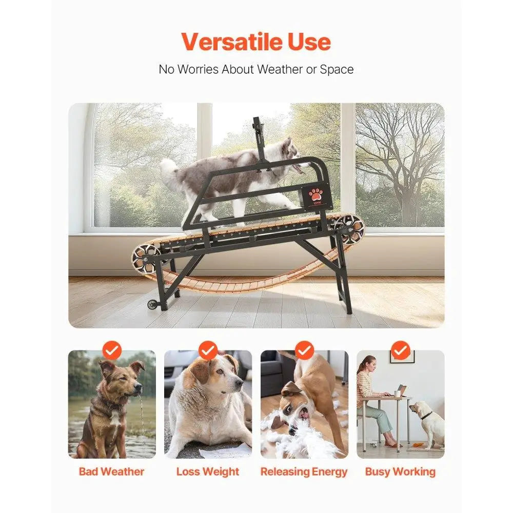 Heavy Duty Dog Treadmill for medium Dogs Indoor Pet Exercise Machine Adjustable for Home Use