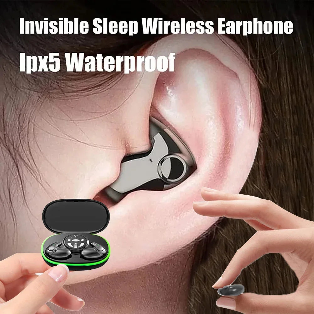 Invisible Wireless Sleep Earbuds with Noise Reduction