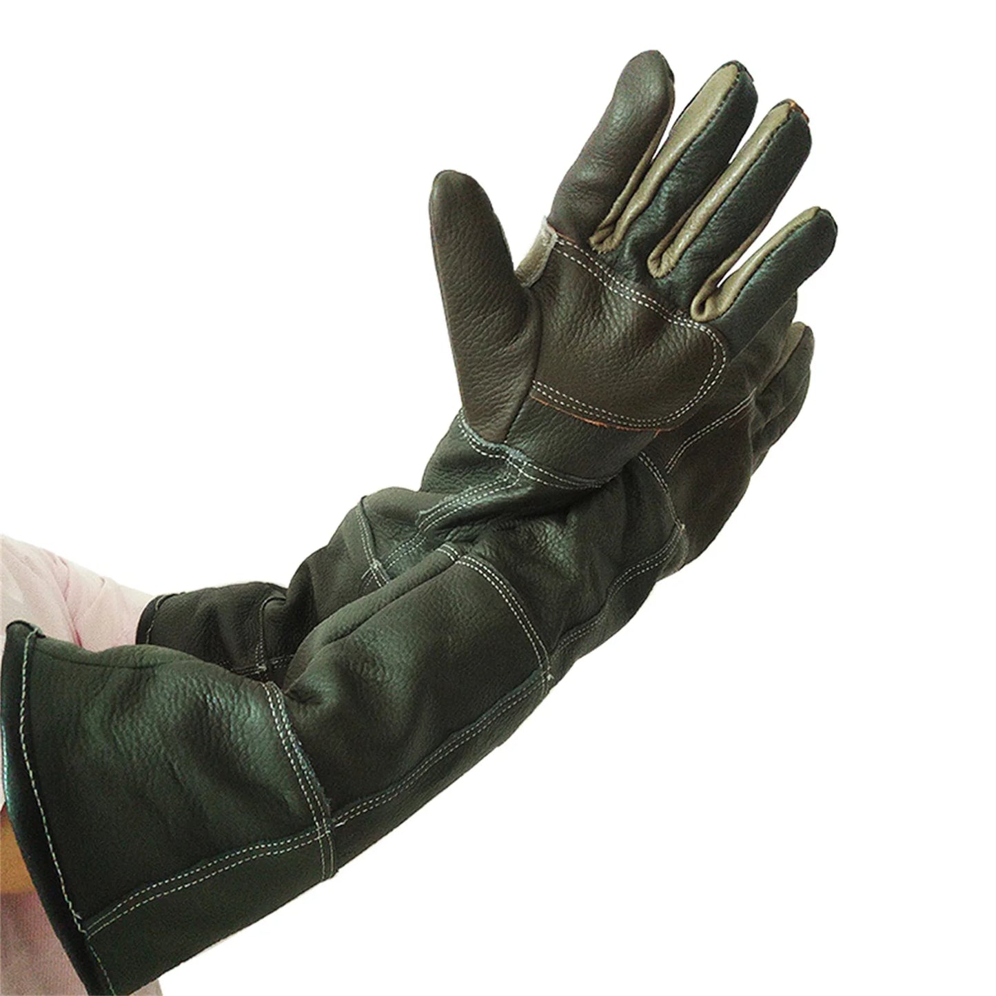 Pet Handling Gloves Strengthened Leather Anti Bite Protective Gloves Pets Grasping Protective Safety Gloves For Catch Cats Dogs