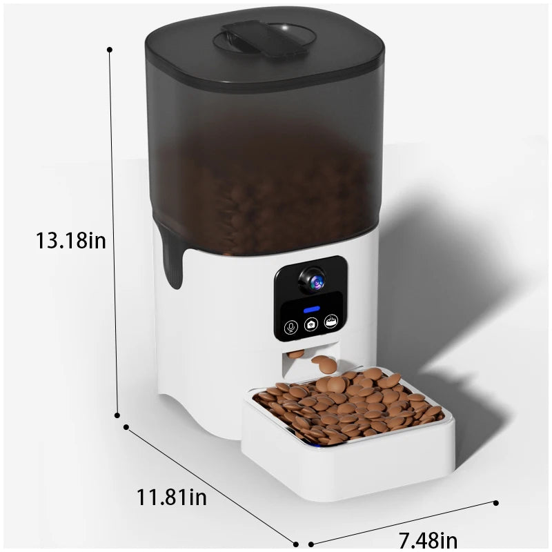 PAPIFEED Cat Automatic Feeder 6L Wifi Timed Pet Dispenser